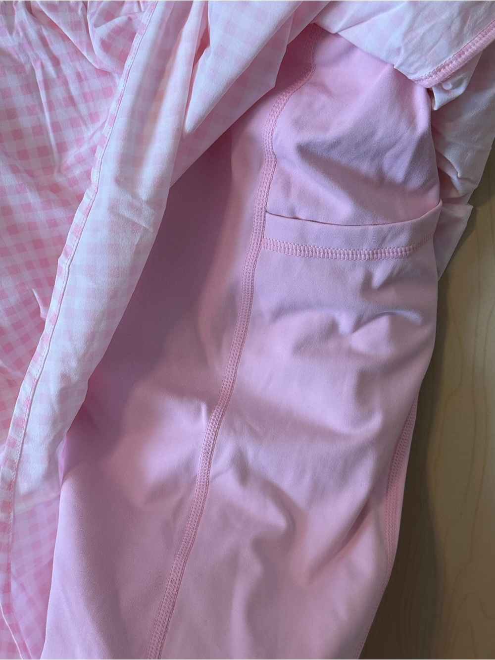 Blogilates Gingham Ruffle Shorts - Picture 2 of 4